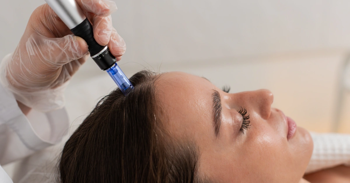 Non-Surgical vs. Surgical Hair Restoration options explained at Glo Med Spa in in Austin, TX